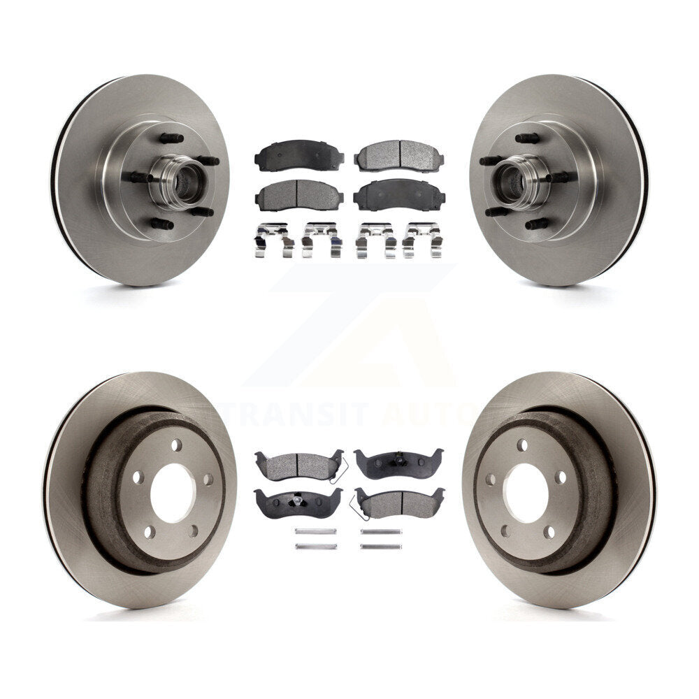 Disc Brake Rotors And Ceramic Pads Front Rear Kit For Mazda B2300