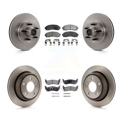 Disc Brake Rotors And Ceramic Pads Front Rear Kit For Mazda B2300