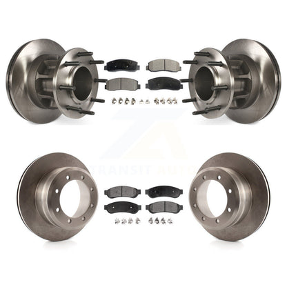 Brake Rotor & Ceramic Pad Front Rear Kit For 2009-2010 Ford F-350 Super Duty RWD