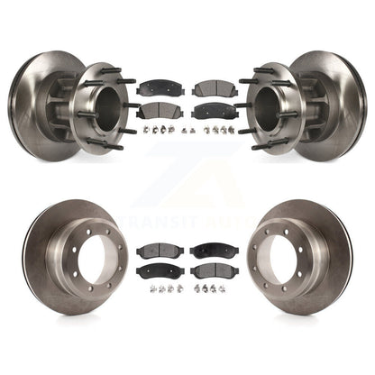 Disc Brake Rotor & Ceramic Pad Front Rear Kit For 2012 Ford F-350 Super Duty RWD