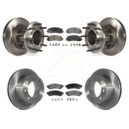 Brake Rotor & Ceramic Pad Front Rear Kit For 2011-2012 Ford F-250 Super Duty RWD