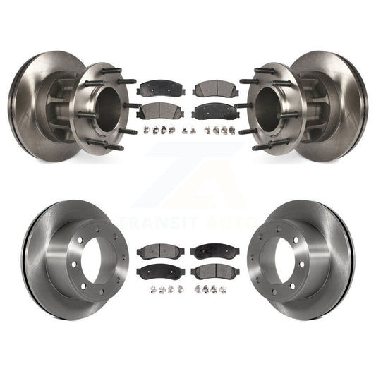 Brake Rotor & Ceramic Pad Front Rear Kit For 2011-2012 Ford F-250 Super Duty RWD