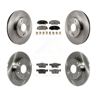 Disc Brake Rotors And Ceramic Pads Front Rear Kit For 2019-2022 Honda Insight