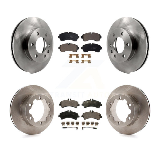Brake Rotor And Ceramic Pad Front Rear Kit For Sprinter 3500 Mercedes-Benz Dodge