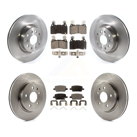 Disc Brake Rotors And Ceramic Pads Front Rear Kit For Cadillac CT6