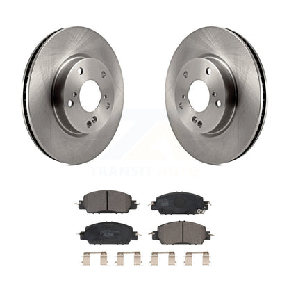 Disc Brake Rotors And Ceramic Pads Front Kit For 2017 Honda Accord LX-S