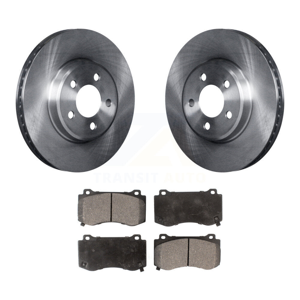 Brake Rotor & Ceramic Pad Front Kit For 2019 Dodge Charger GT With Brembo Brakes