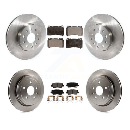 Disc Brake Rotors And Ceramic Pads Front Rear Kit For Cadillac CTS