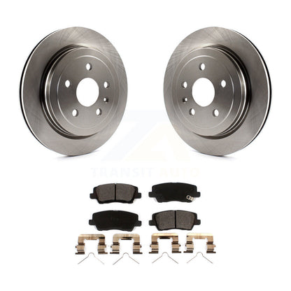 Disc Brake Rotors And Ceramic Pads Rear Kit For Cadillac CTS