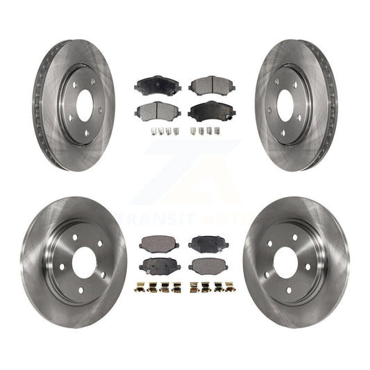 Brake Rotor & Ceramic Pad Front Rear Kit For Dodge Grand Caravan Chrysler Town