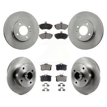 Disc Brake Rotors Hub And Ceramic Pads Front Rear Kit For Volkswagen Golf Passat