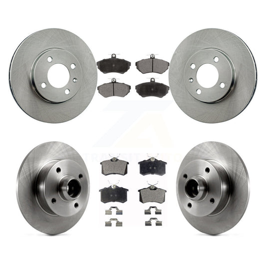 Disc Brake Rotors Hub And Ceramic Pads Front Rear Kit For Volkswagen Golf Passat