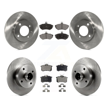 Brake Rotors Ceramic Pad Front Rear Kit For 96 Volkswagen Golf With 4 Lug Wheels