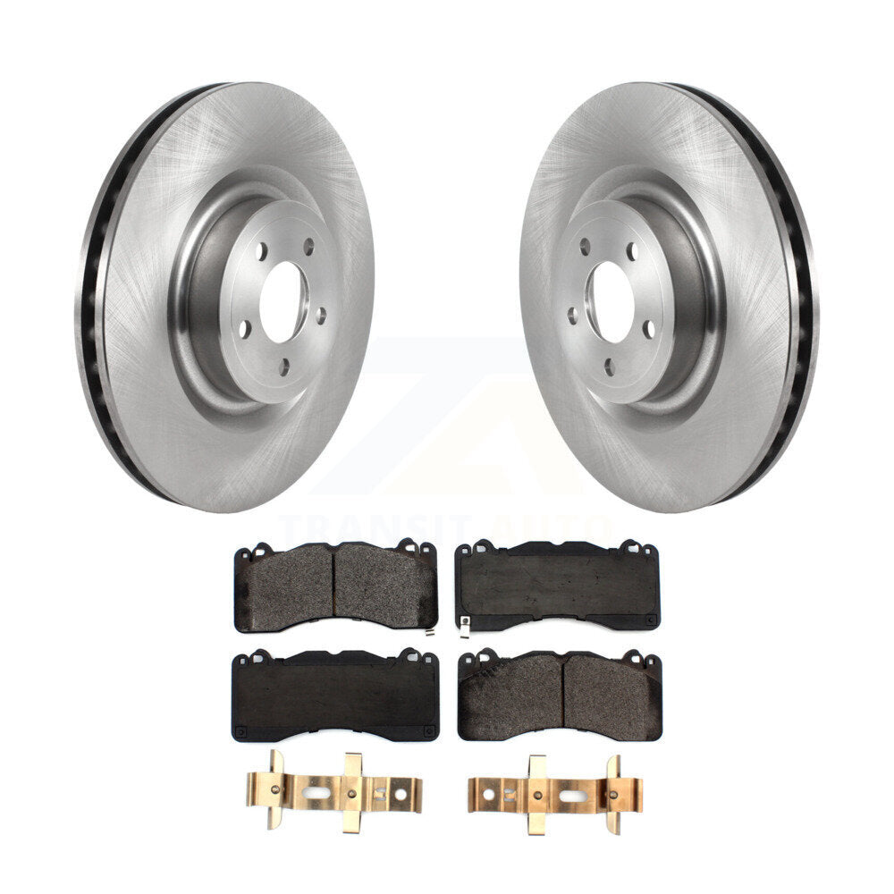 Disc Brake Rotors And Ceramic Pads Front Kit For Ford Mustang
