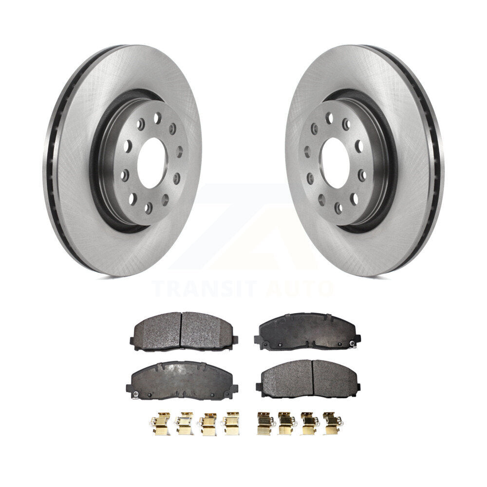 Disc Brake Rotors And Ceramic Pads Front Kit For Jeep Wrangler Gladiator