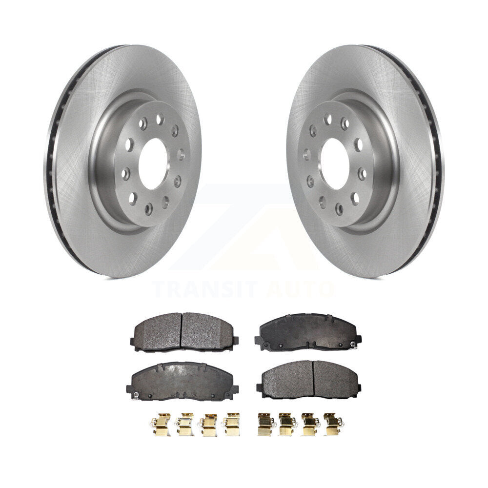 Disc Brake Rotors And Ceramic Pads Front Kit For Jeep Wrangler