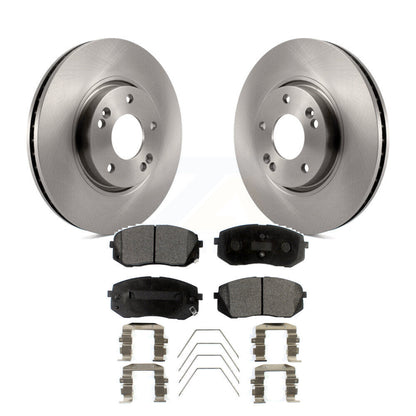 Disc Brake Rotors And Ceramic Pads Front Kit For 2017-2019 Kia Soul EV