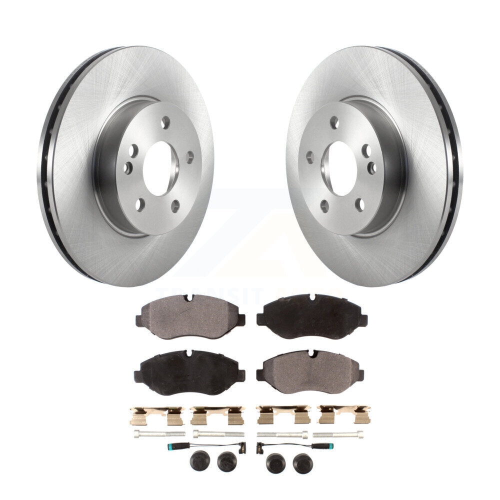 Disc Brake Rotors And Ceramic Pads Front Kit For 2016-2023 Mercedes-Benz Metris