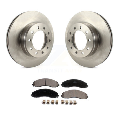 Disc Brake Rotor And Ceramic Pad Front Kit For Ford F-450 Super Duty F-550 F-600