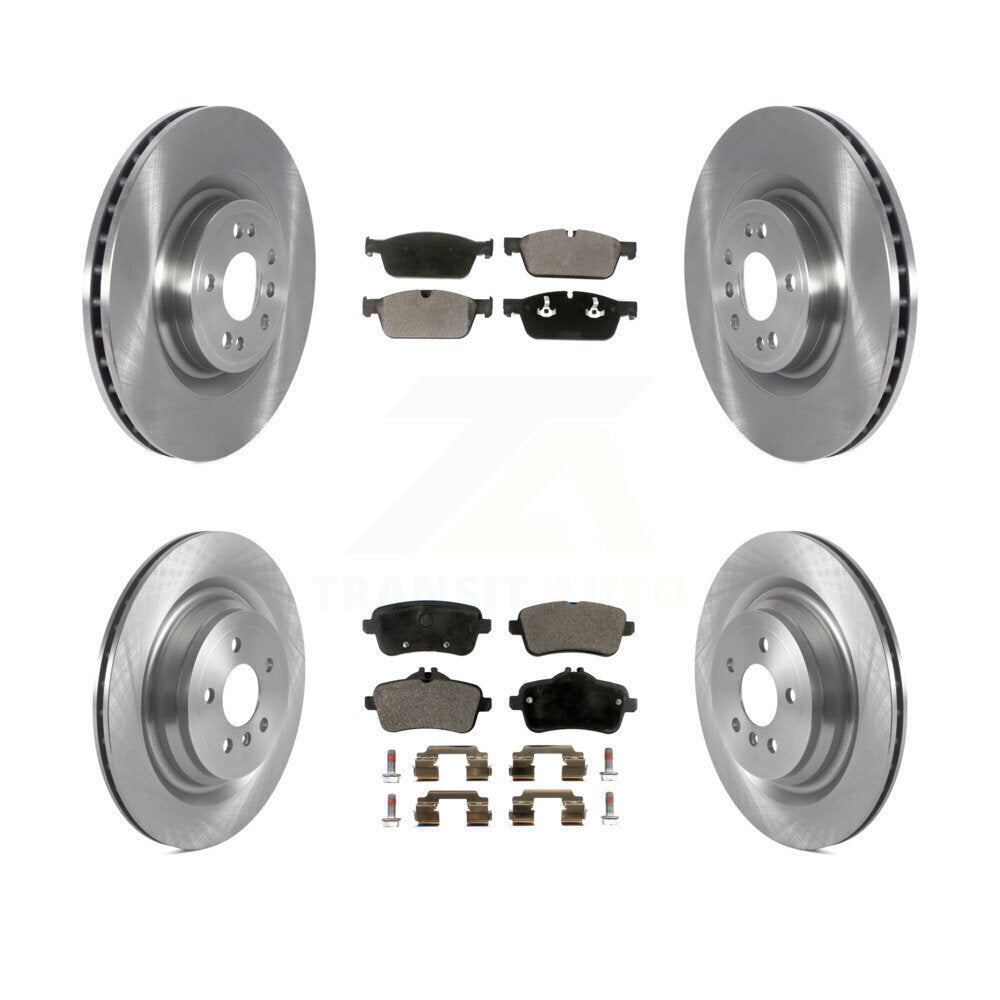 Disc Brake Rotors And Ceramic Pads Front Rear Kit For 2017 Mercedes-Benz GLS350d