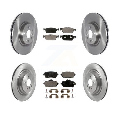 Disc Brake Rotors And Ceramic Pads Front Rear Kit For 2017 Mercedes-Benz GLS350d