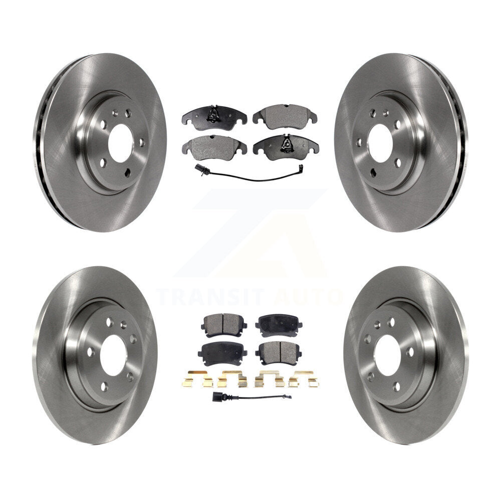 Disc Brake Rotors And Ceramic Pads Front Rear Kit For 2013 Audi A4 allroad