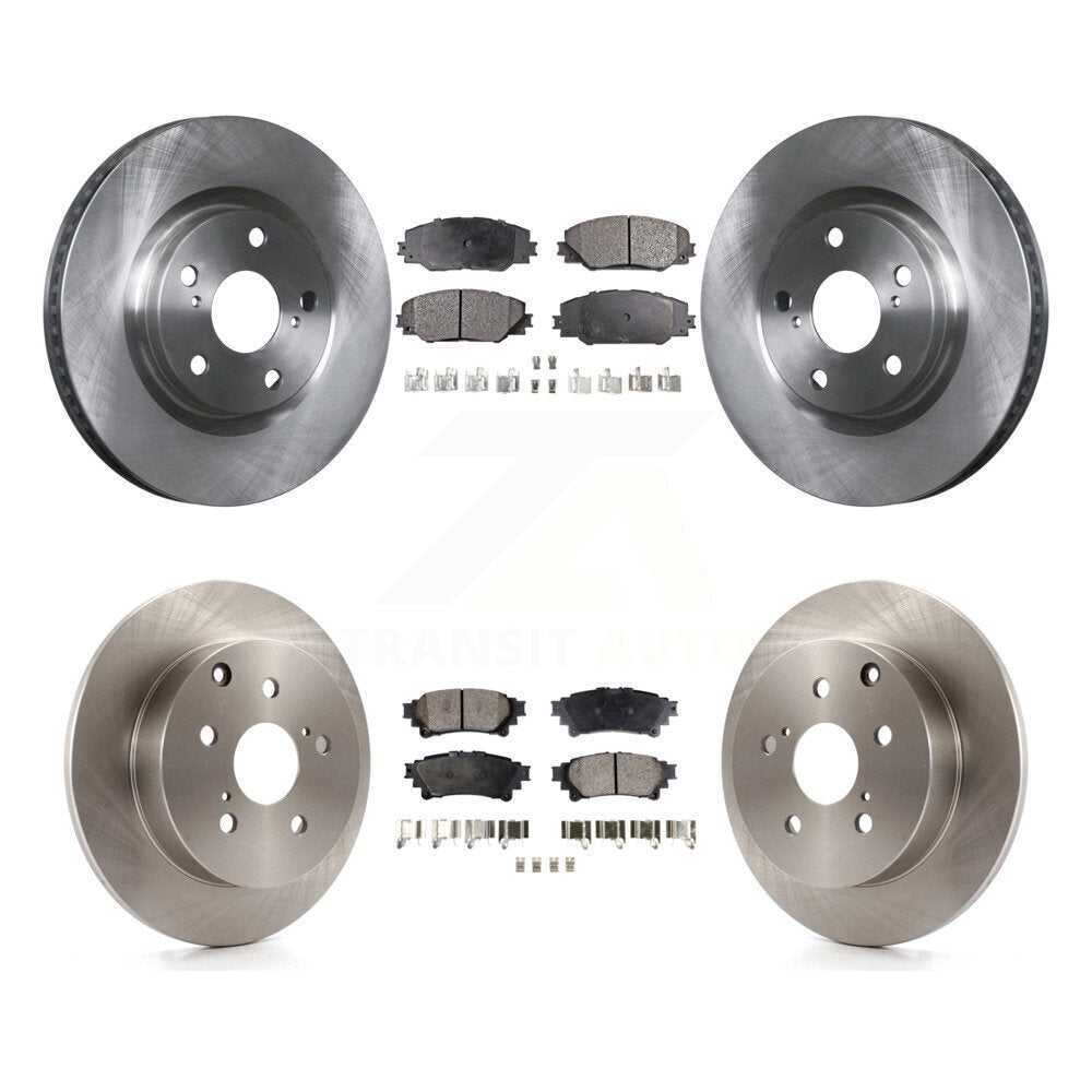 Disc Brake Rotors And Ceramic Pads Front Rear Kit For 2016-2020 Toyota Mirai
