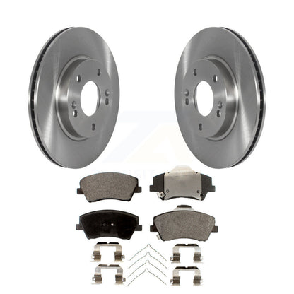 Disc Brake Rotors And Ceramic Pad Front Kit For 2017-2022 Hyundai Ioniq Kia Niro