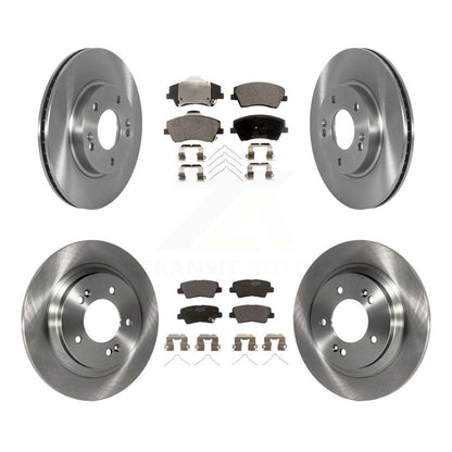 Disc Brake Rotors And Ceramic Pads Front Rear Kit For Hyundai Ioniq Kia Niro