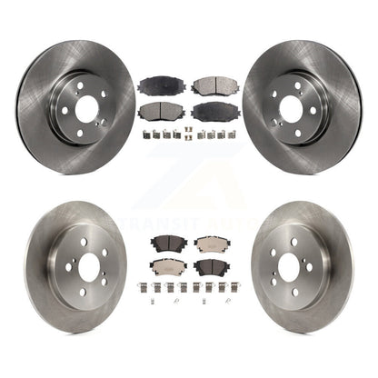 Disc Brake Rotors And Ceramic Pads Front Rear Kit For 2019 Toyota Corolla 1.8L