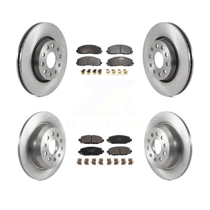 Disc Brake Rotors Ceramic Pad Front Rear Kit For 2018-2020 Jeep Wrangler Rubicon