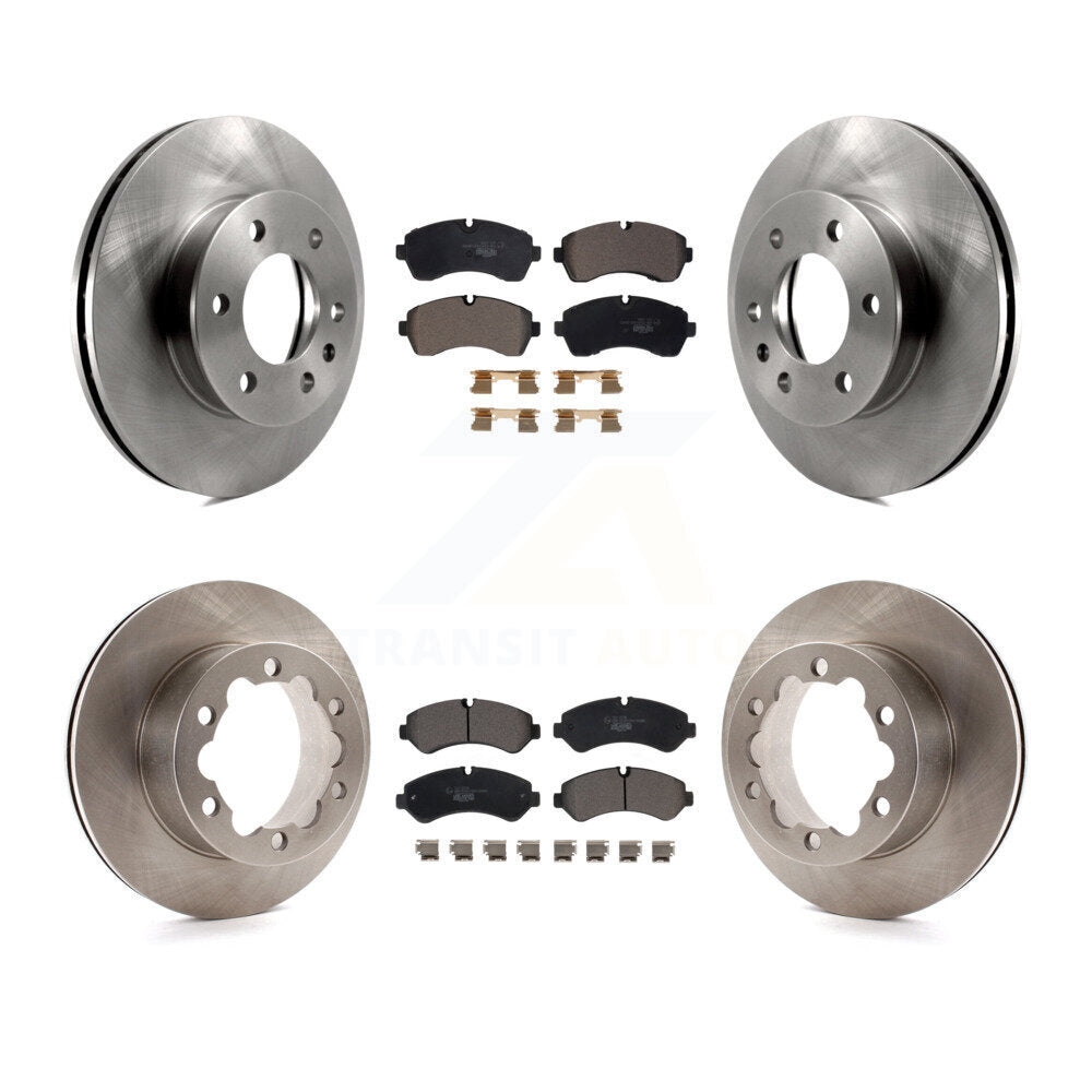 Disc Brake Rotor Ceramic Pad Front Rear Kit For Mercedes-Benz Sprinter 3500 4500
