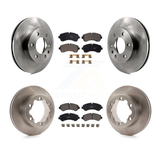Disc Brake Rotor Ceramic Pad Front Rear Kit For Mercedes-Benz Sprinter 3500 4500