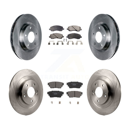 Disc Brake Rotors And Ceramic Pads Front Rear Kit For Mitsubishi Outlander