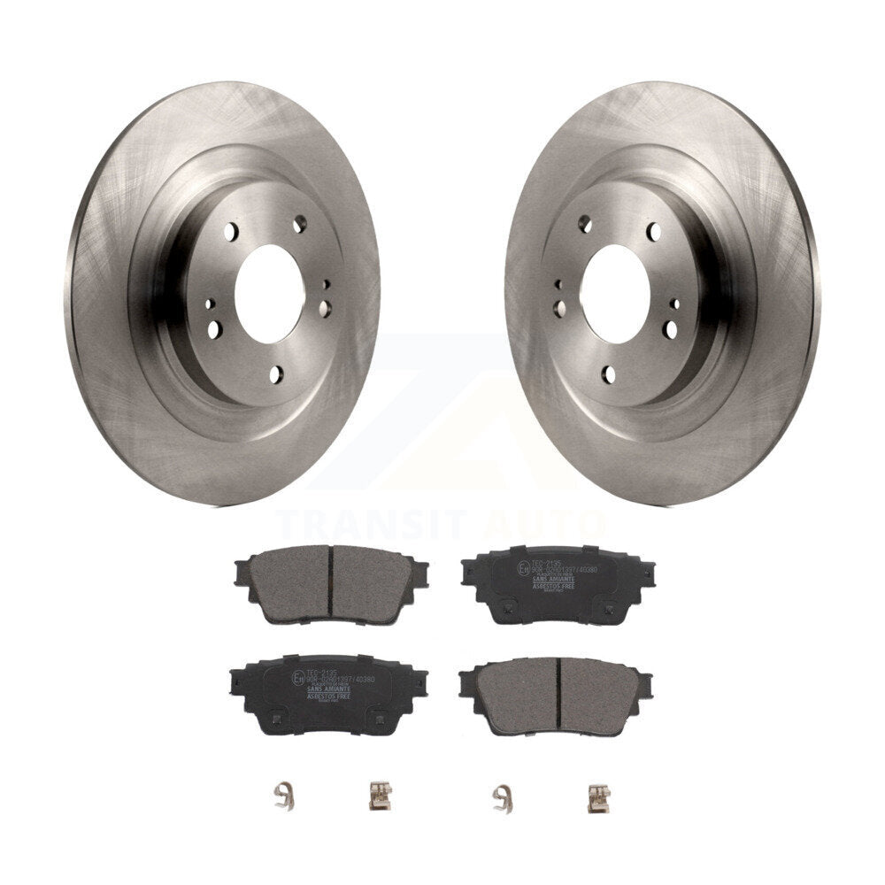 Brake Rotor And Ceramic Pad Rear Kit For Mitsubishi Outlander Eclipse Cross PHEV
