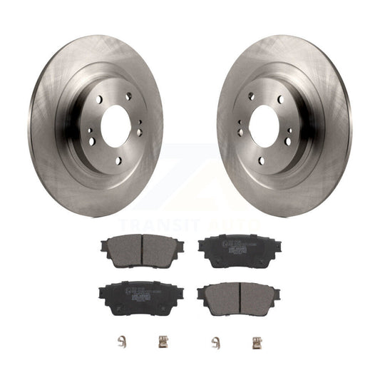 Brake Rotor And Ceramic Pad Rear Kit For Mitsubishi Outlander Eclipse Cross PHEV