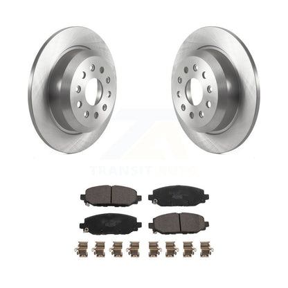 Disc Brake Rotors And Ceramic Pads Rear Kit For 2018-2020 Jeep Wrangler Rubicon