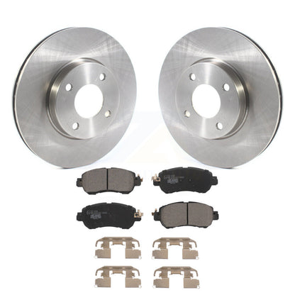 Disc Brake Rotors And Ceramic Pads Front Kit For Nissan Kicks Versa