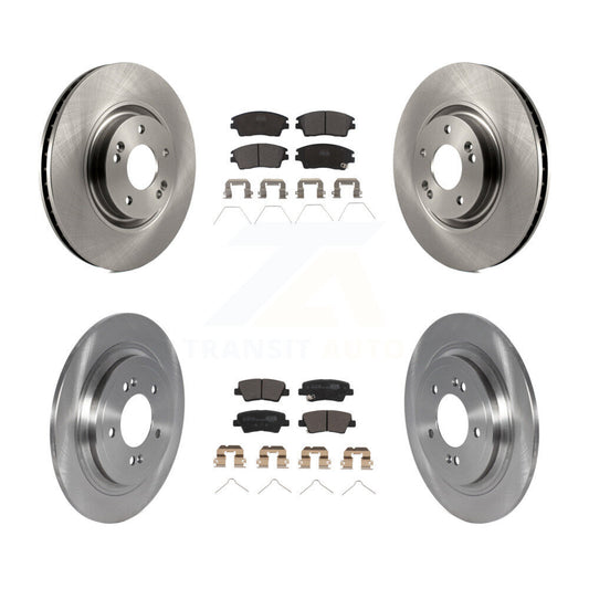 Brake Rotor & Ceramic Pad Front Rear Kit For 2017-2022 Kia Sportage Turbocharged