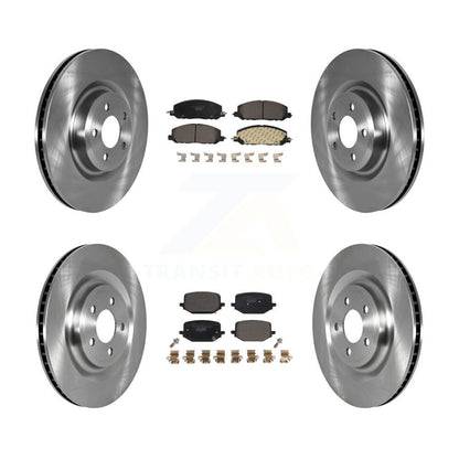 Brake Rotor & Ceramic Pad Front Rear Kit For Lincoln Aviator Ford Police Utility