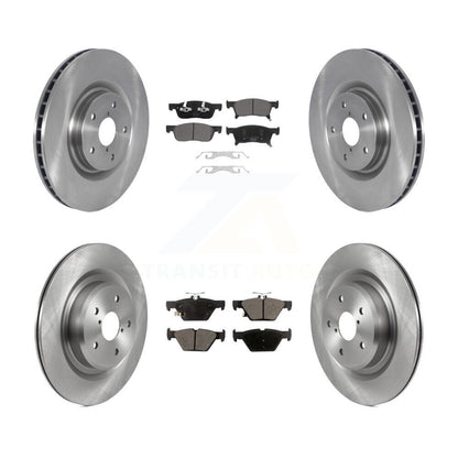 Disc Brake Rotors And Ceramic Pads Front Rear Kit For 2019-2024 Subaru Ascent