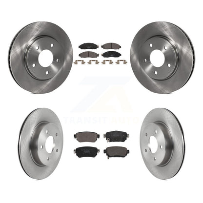 Disc Brake Rotors And Ceramic Pads Front Rear Kit For Nissan LEAF