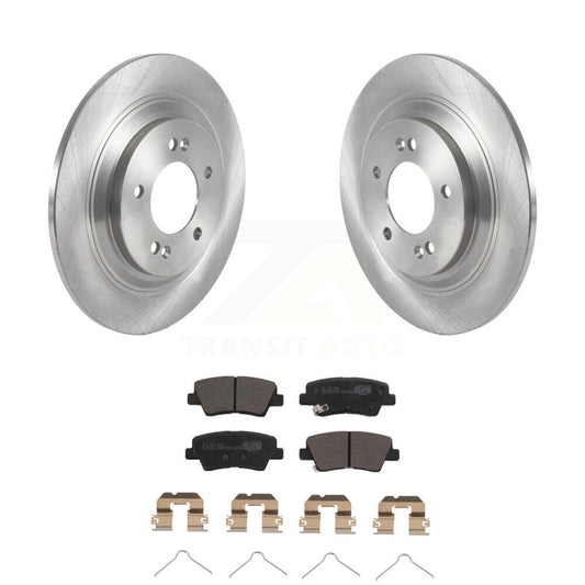 Brake Rotor And Ceramic Pad Rear Kit For Kia Cadenza With Electric Parking