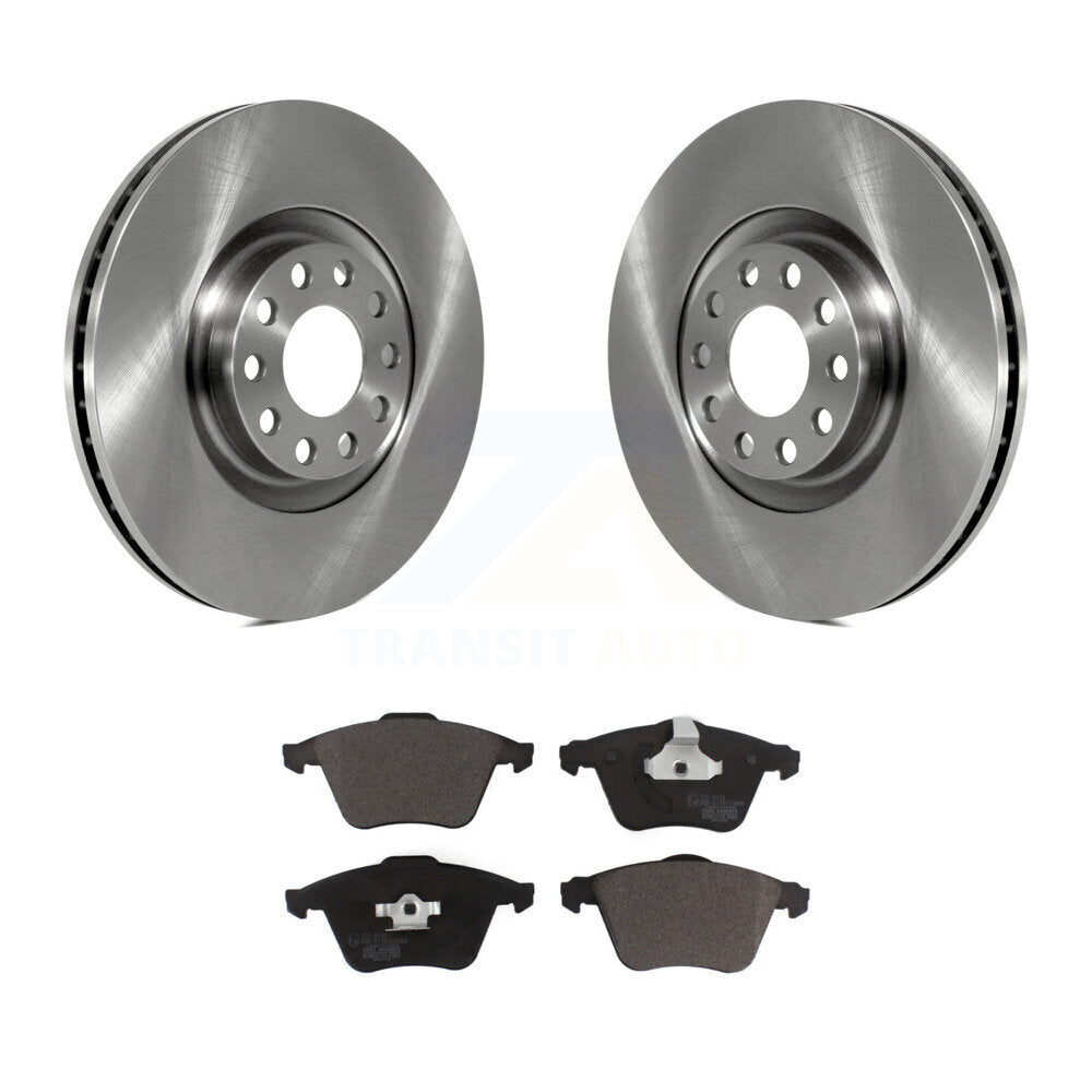 Disc Brake Rotors And Ceramic Pads Front Kit For Audi A6 Quattro