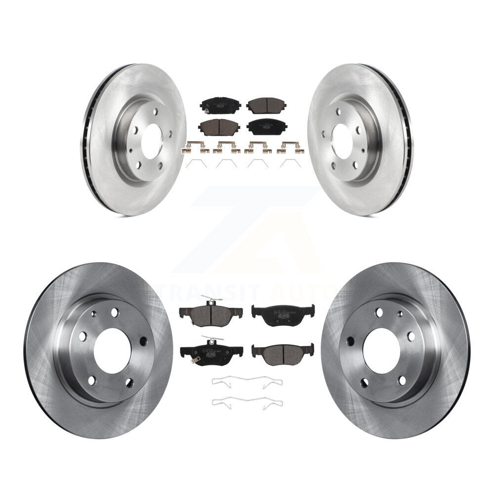 Disc Brake Rotors And Ceramic Pads Front Rear Kit For Mazda 3 Sport AWD