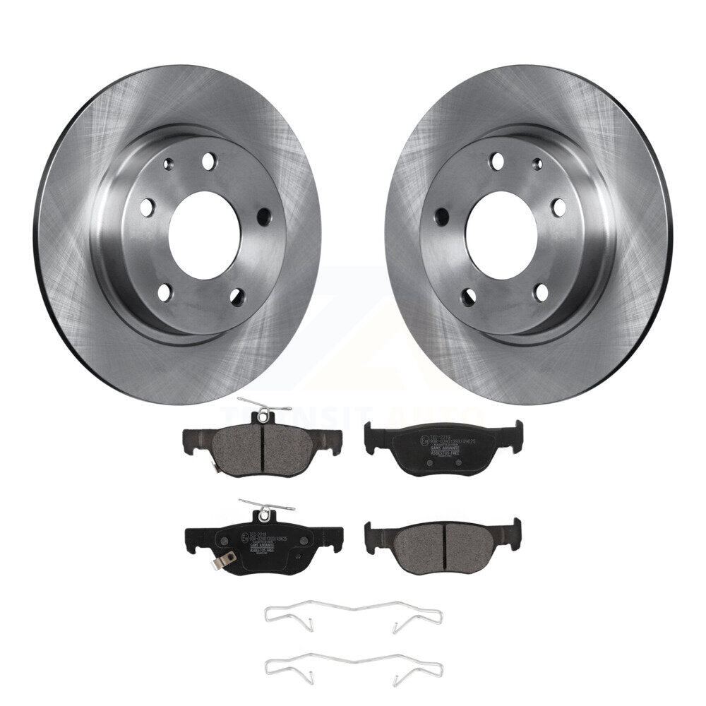 Disc Brake Rotors And Ceramic Pads Rear Kit For Mazda 3 CX-30 Sport
