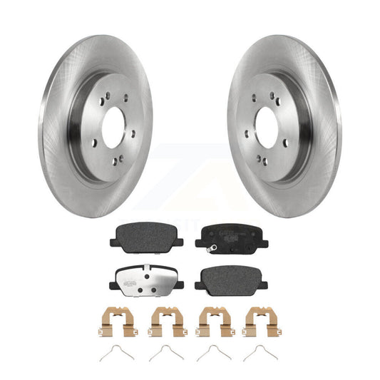 Brake Rotor And Ceramic Pad Rear Kit For Hyundai Palisade Santa Fe Kia Telluride