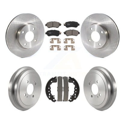 Disc Brake Rotors Ceramic Pads And Drum Front Rear Kit For Nissan Kicks Versa