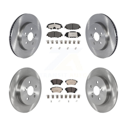 Disc Brake Rotors And Ceramic Pads Front Rear Kit For Toyota Corolla