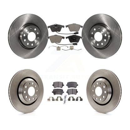 Disc Brake Rotors And Ceramic Pads Front Rear Kit For Volkswagen CC R32